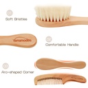Juego de cepillo y peines para cabello