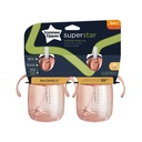Tommee Tippee Superstar, vasos con pajilla (rosa)