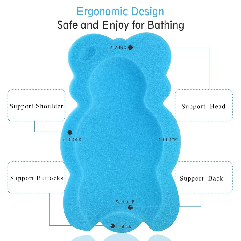 Cojín de baño para bebés Kecuco