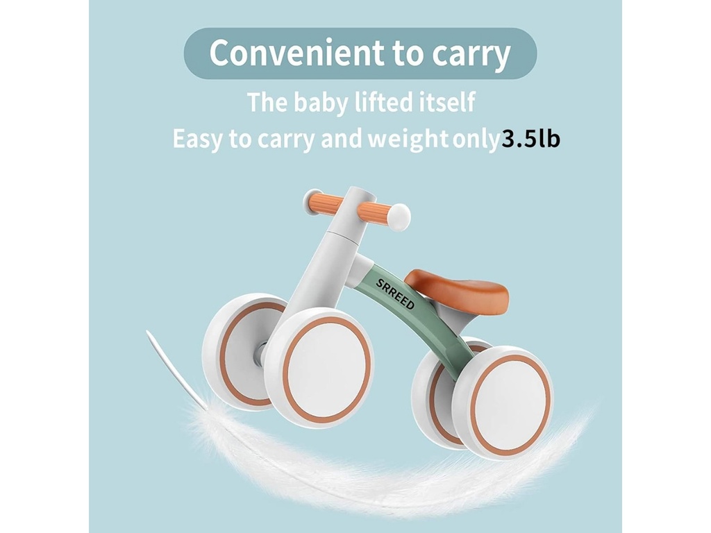 Bicicleta de equilibrio con cuatro ruedas