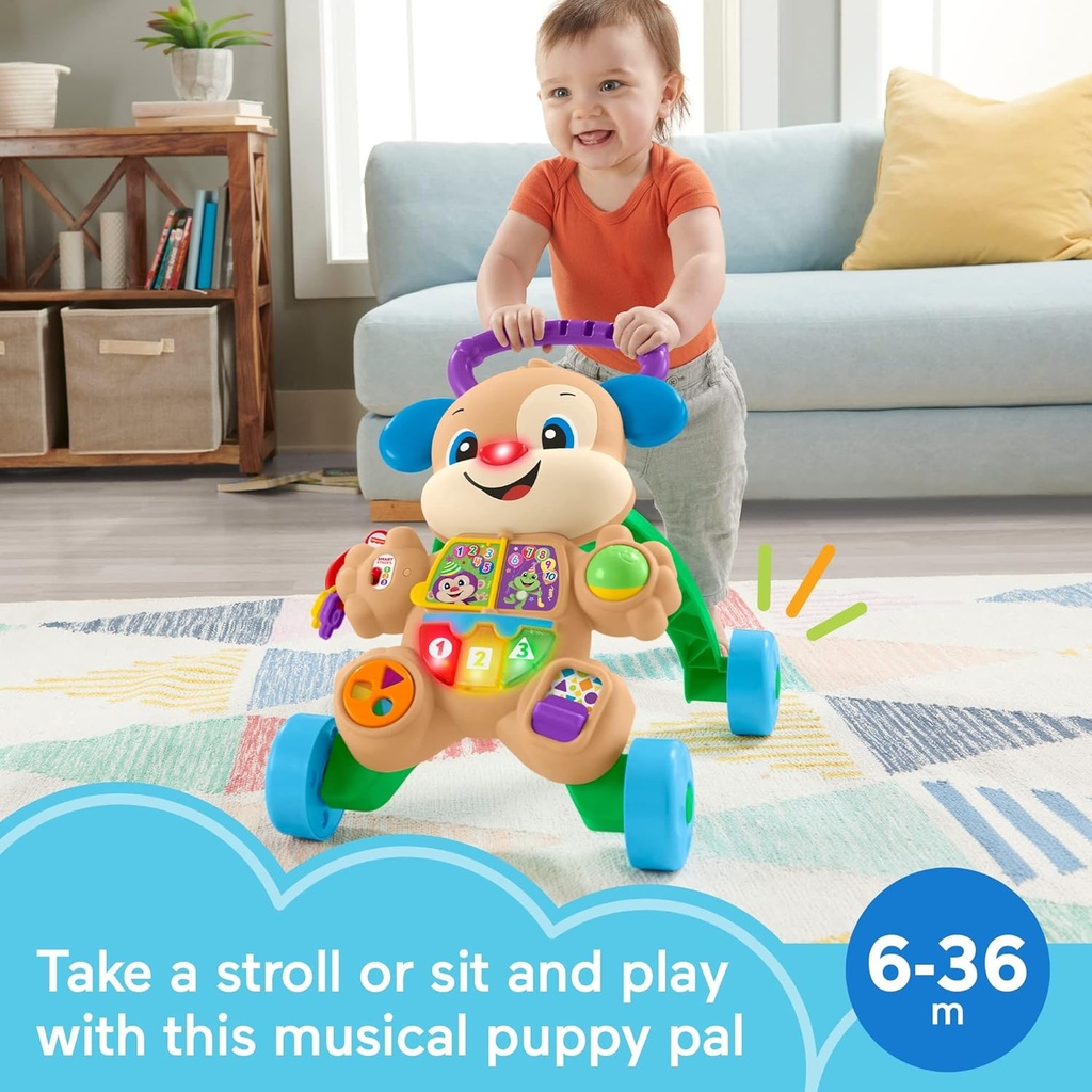 Caminadora de oso con luces musicales Fisher Price