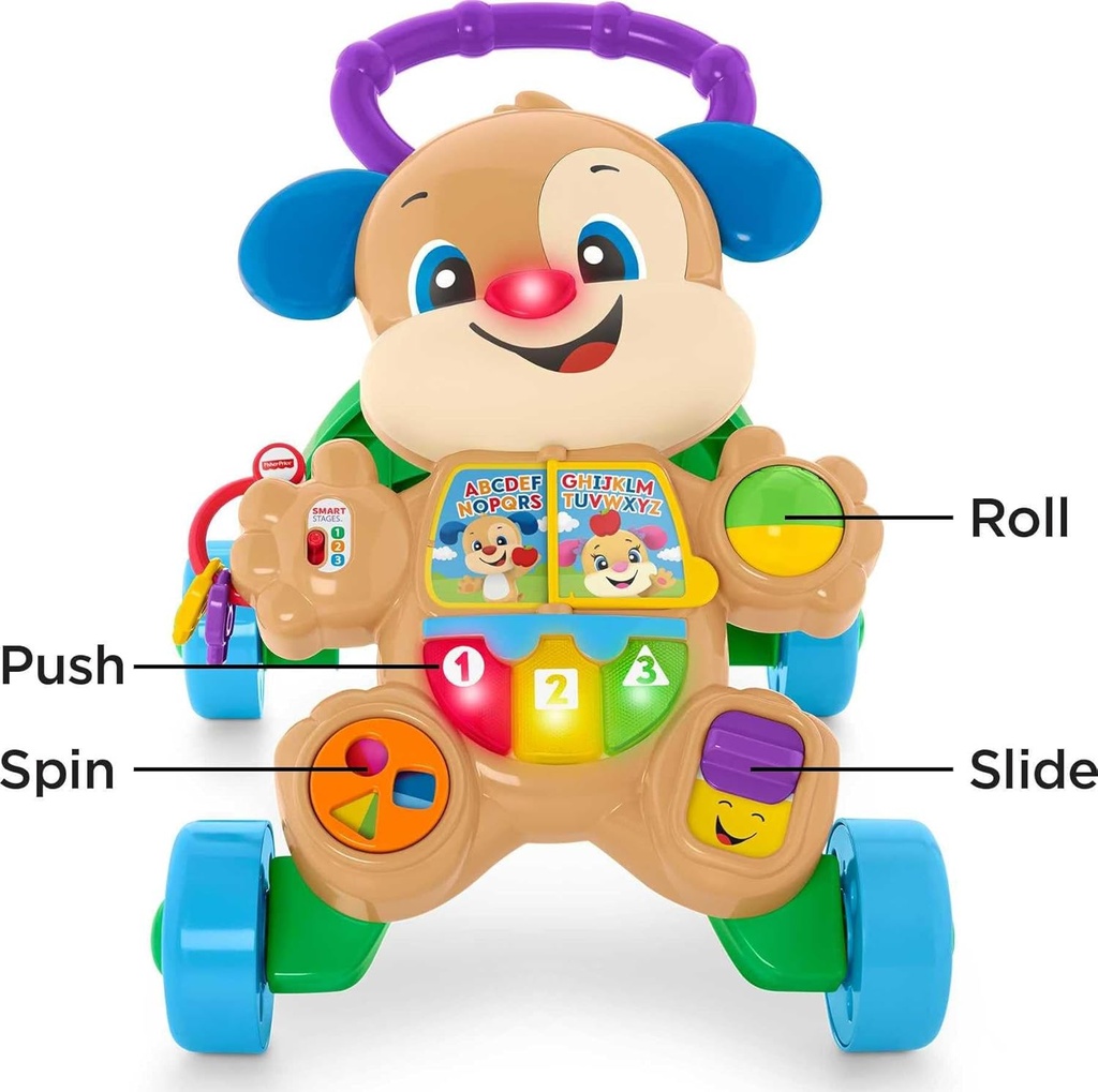 Caminadora de oso con luces musicales Fisher Price