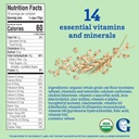 Cereal de avena orgánica 4 meses 8 onzas Gerber