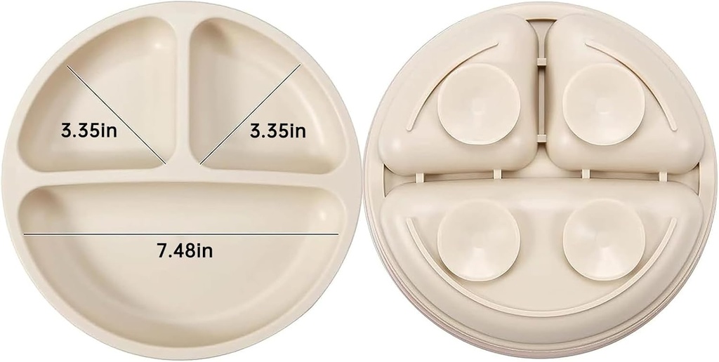 Set de alimentación con platos hondos PandaEar