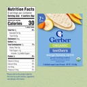 Snacks orgánicos Teethers Gerber