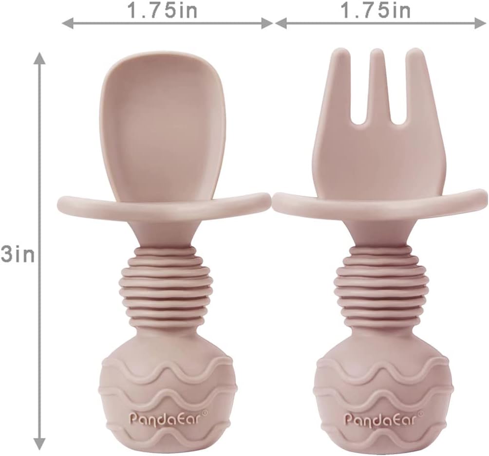 Set de alimentación PandaEar rosa/crema