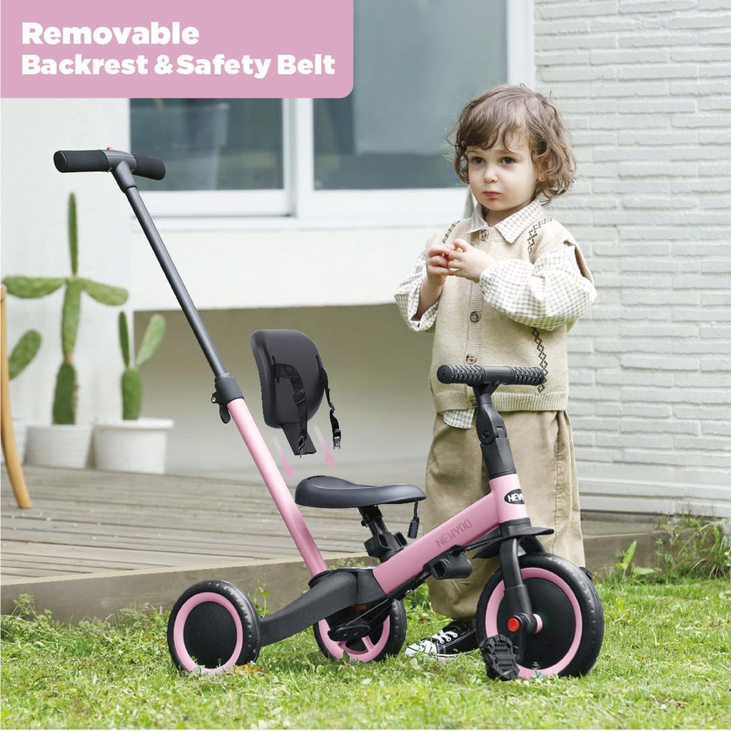 Bicicleta de equilibrio con cuatro ruedas convertible