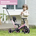 Bicicleta de equilibrio con cuatro ruedas convertible