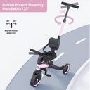 Bicicleta de equilibrio con cuatro ruedas convertible
