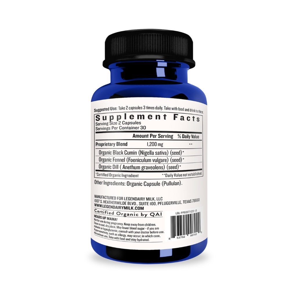  Suplemento Herbal para Lactancia Pump Princess - Legendairy Milk