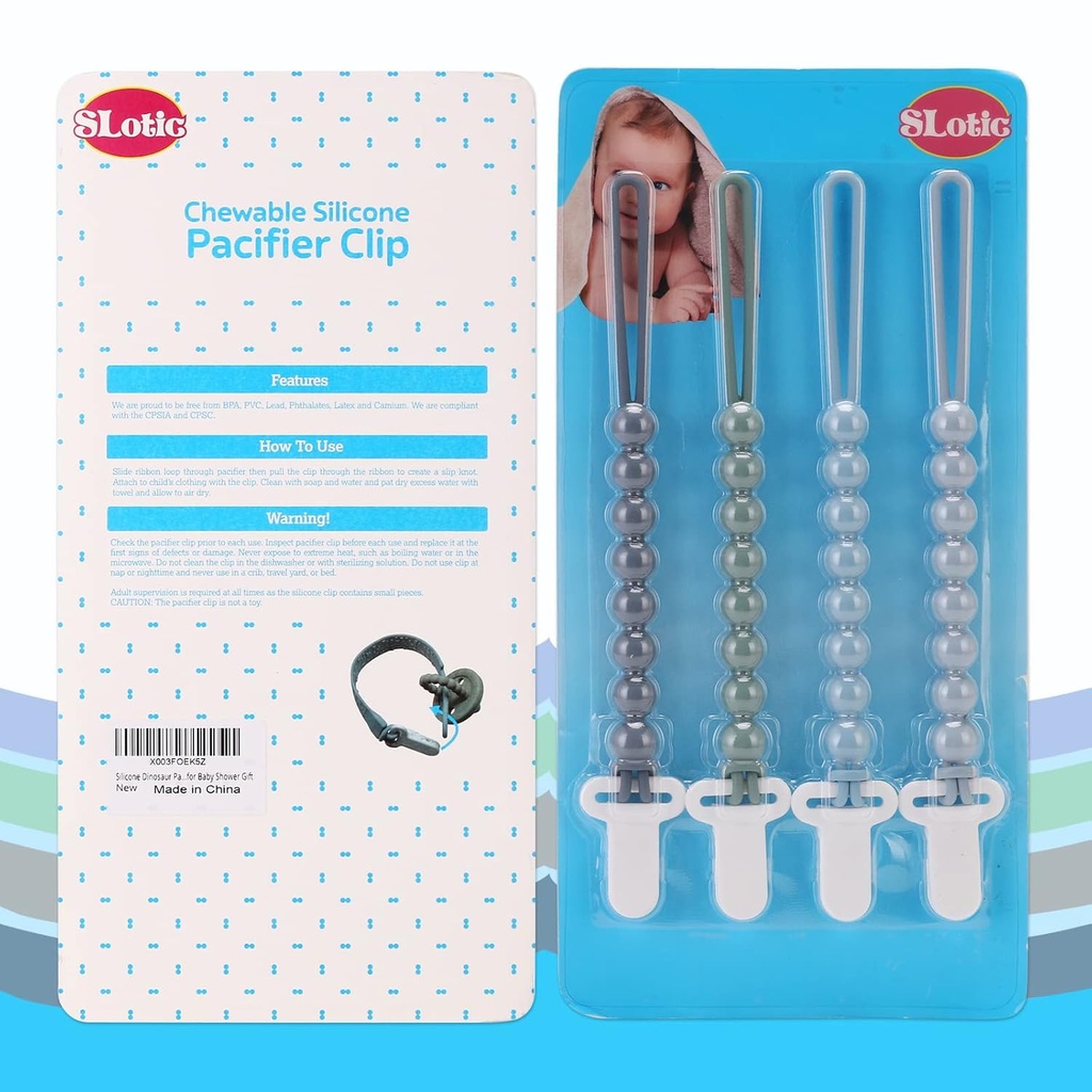Clips de silicona para pepe, 4 unisex