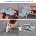 Clips de silicona para pepe, 4 unisex