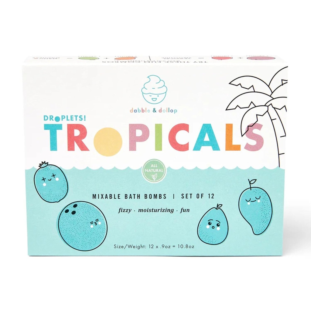 Bombas de baño tropicales para niños – Dabble & Dollop