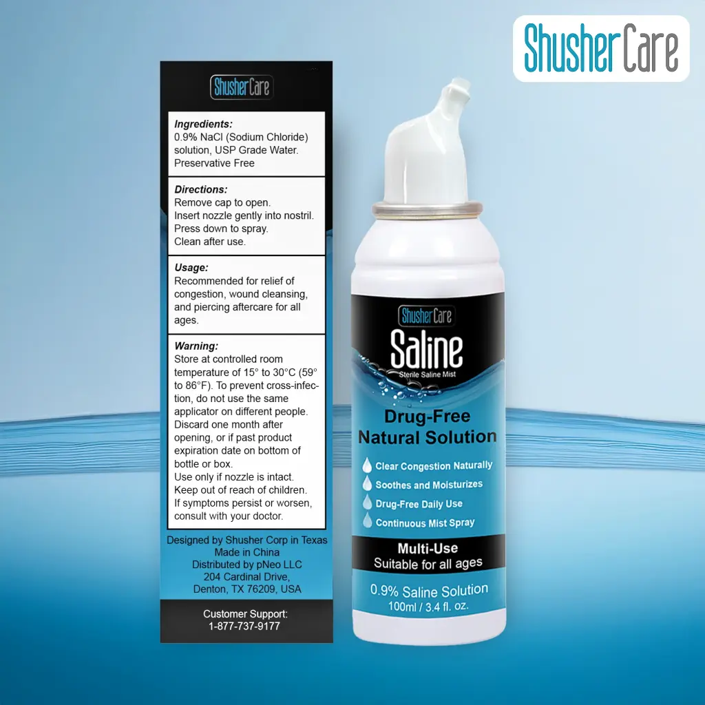 Solución Salina en Spray Suave - Shusher Care