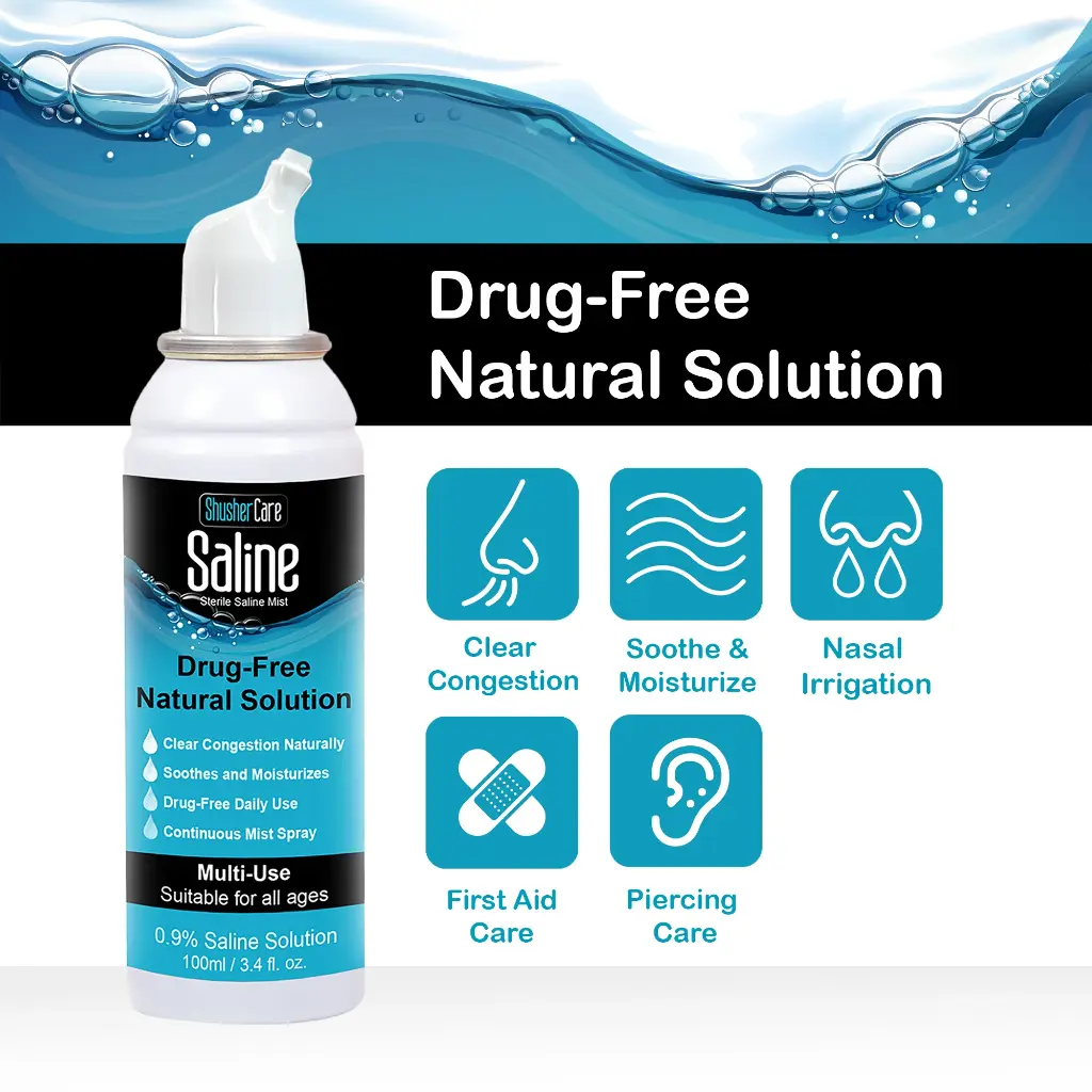 Solución Salina en Spray Suave - Shusher Care