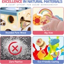 Cubo de Actividades de Madera Montessori – Airlab