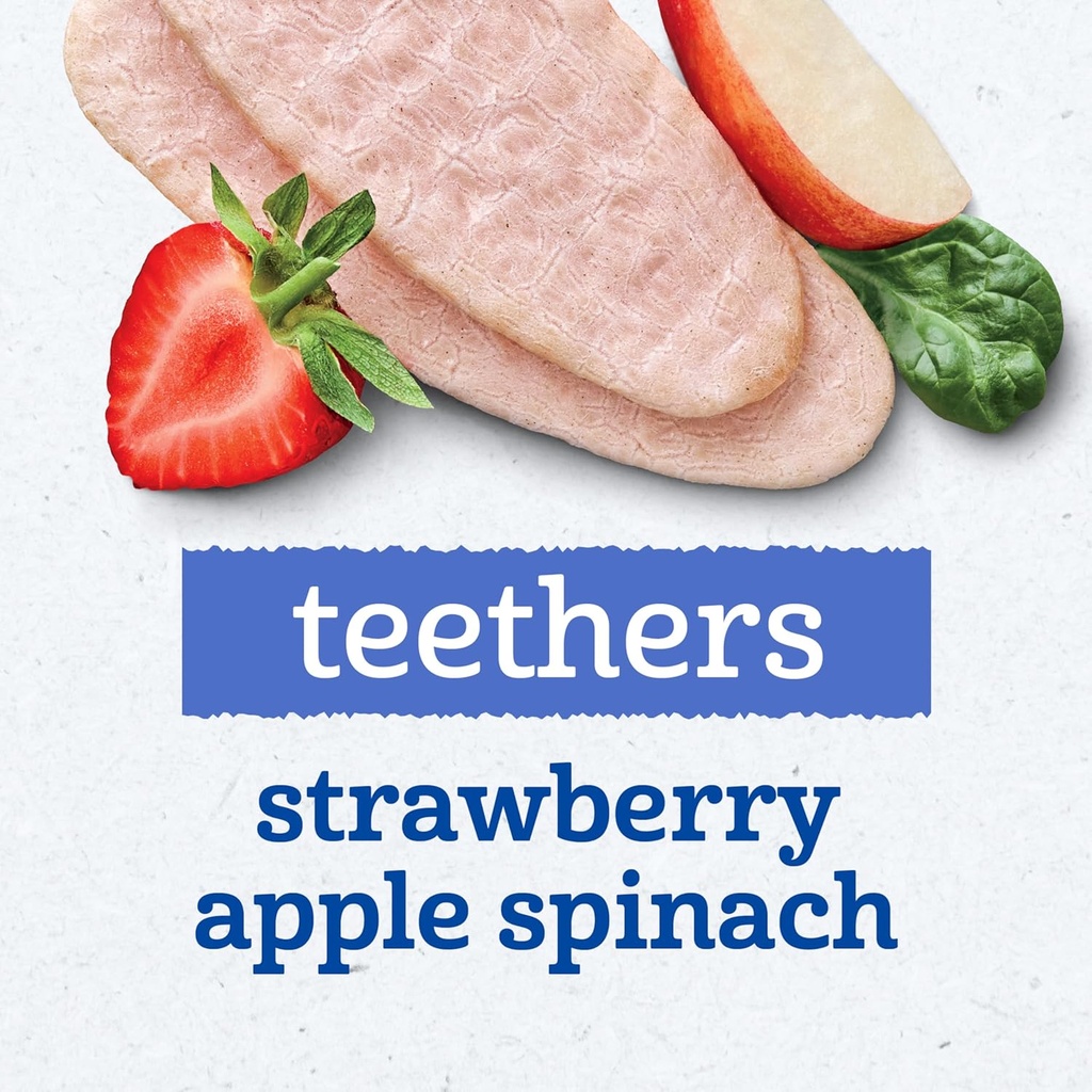 Snacks Teethers Gerber sabor manzana y fresa