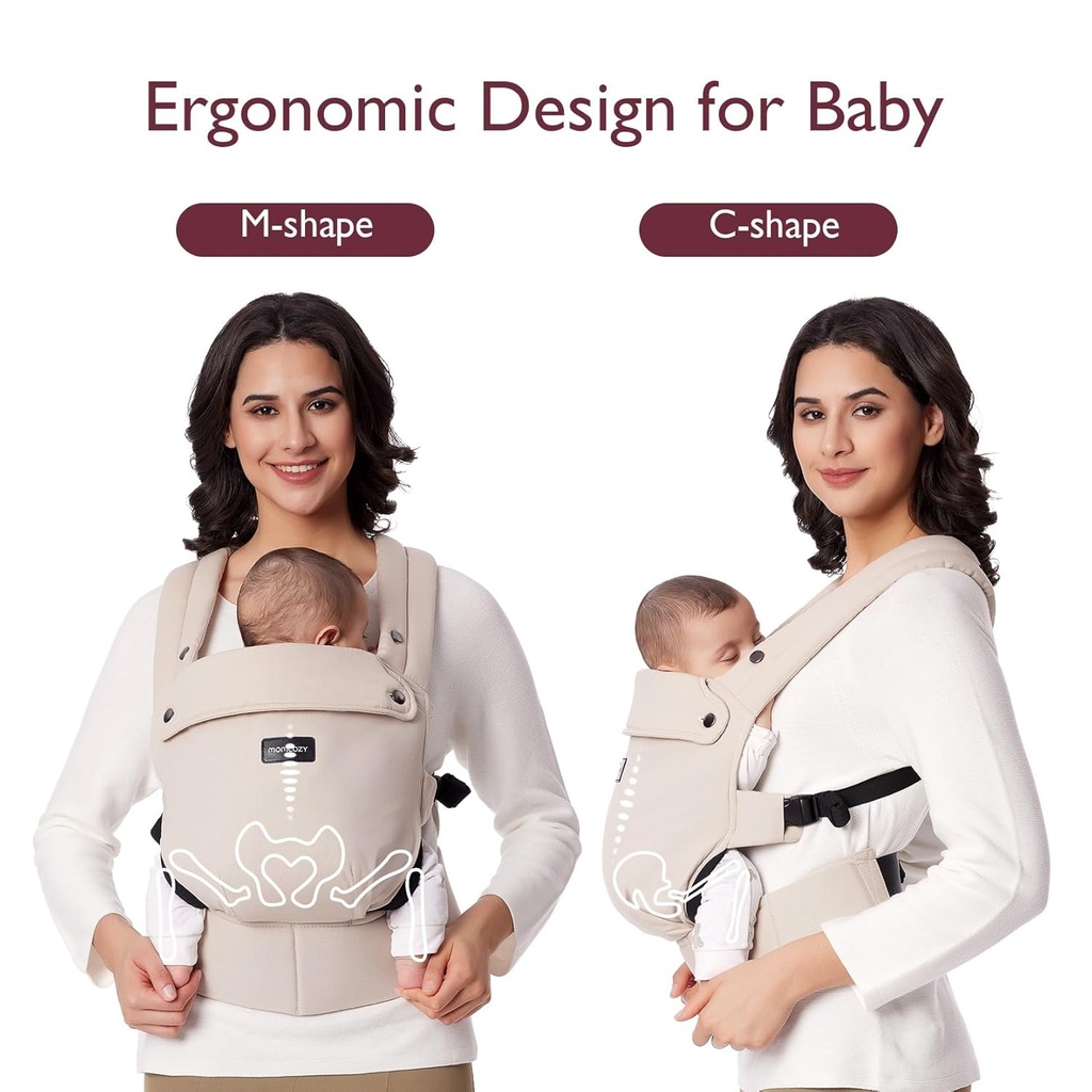 Portabebés con soporte lumbar - Momcozy