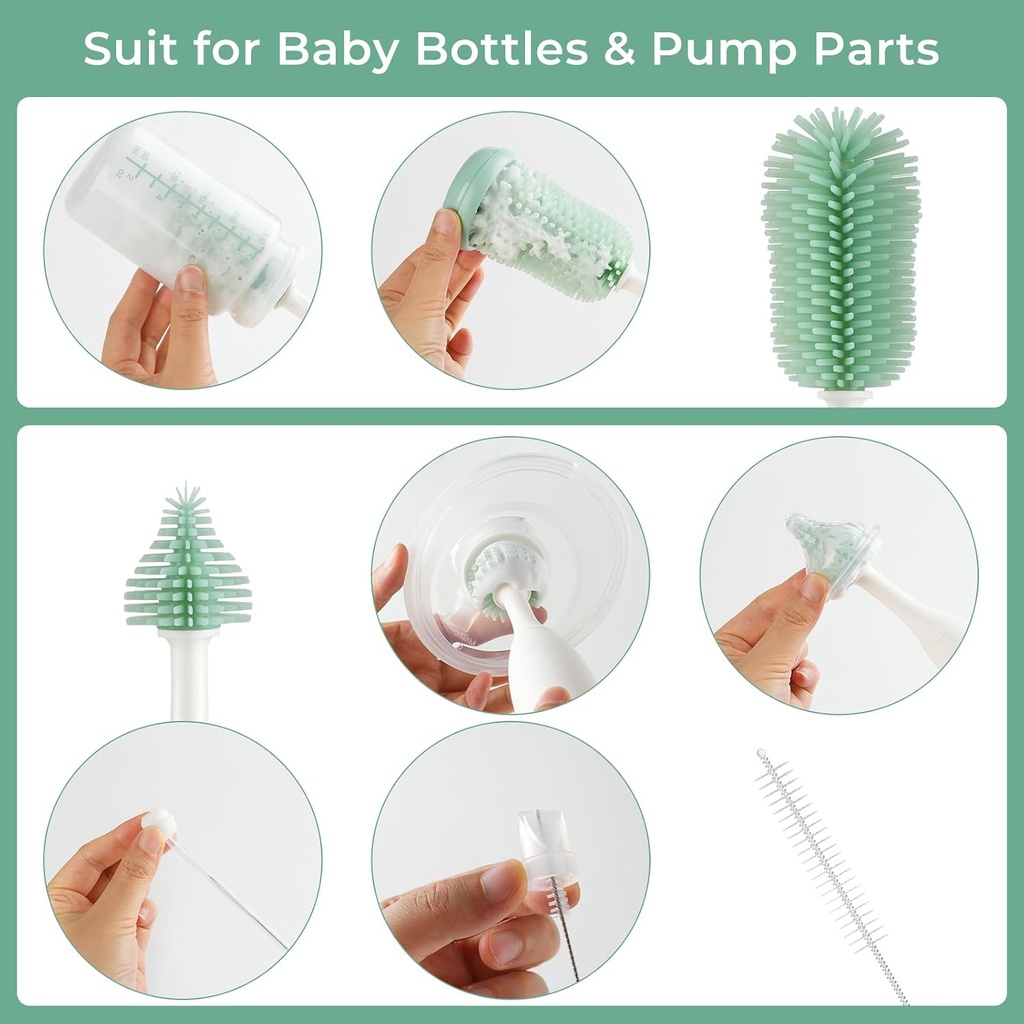 Kit de Cepillos para Biberones - Momcozy