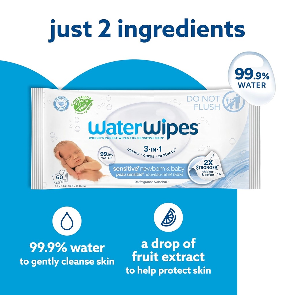 Toallitas Húmedas para Bebés WaterWipes 