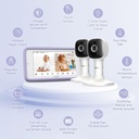 Monitor Nursery Pal Cloud Touch Twin - Hubble Connected