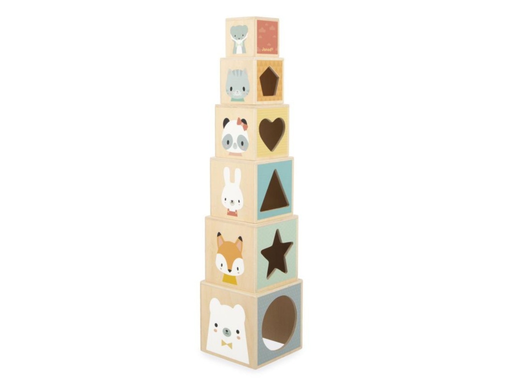 Pirámide de 6 Cubos PURE - Janod