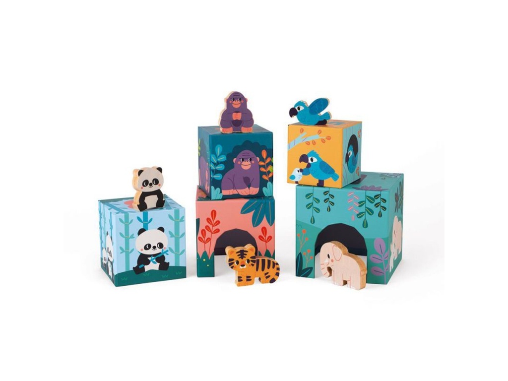 Figuras y Pirámide de Animales - Janod