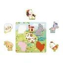 Puzzle Táctil Granja de 5 Piezas - Janod