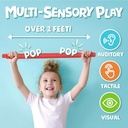 Juego de 4 tubos sensoriales - Poppin' Pipes