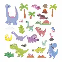 Libro Magnético de Dinosaurios - Janod