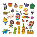 Libro Magnético de El Huerto - Janod