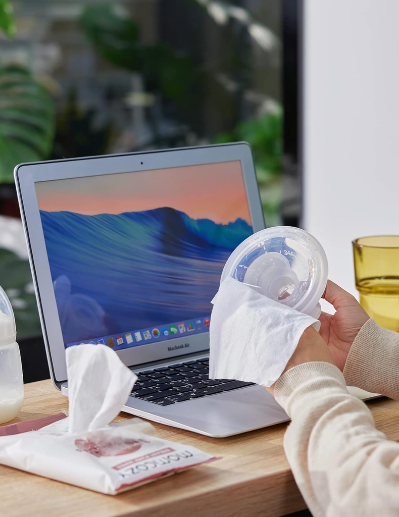 Toallitas Naturales para Extractor de Leche - Momcozy