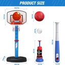 Juego de aro de baloncesto y beisbol - HYES