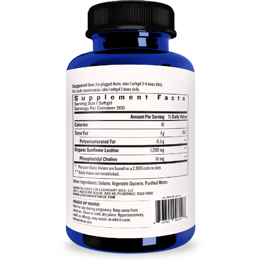 Suplemento de lactancia Sunflower Lecithin - Legendairy Milk