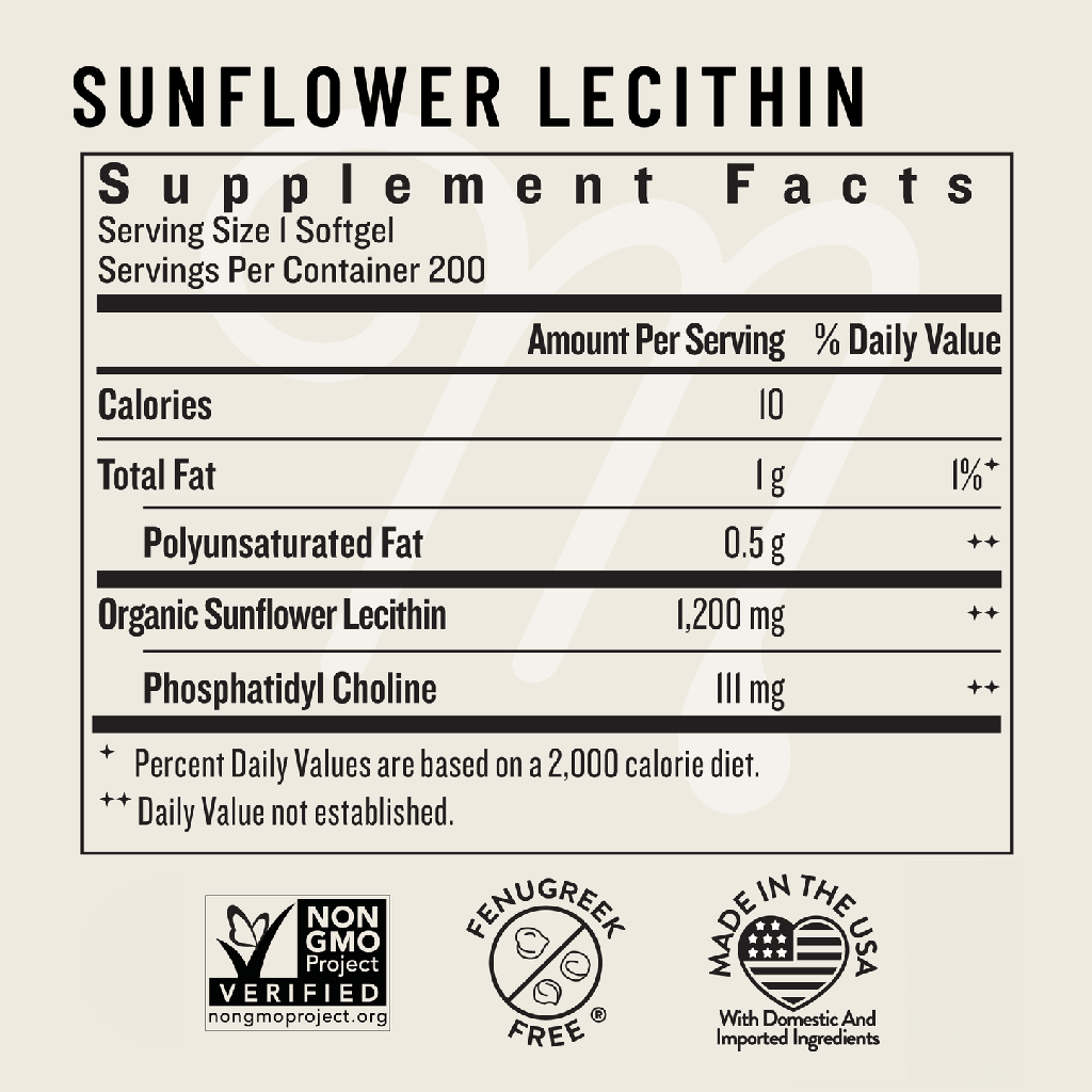 Suplemento de lactancia Sunflower Lecithin - Legendairy Milk