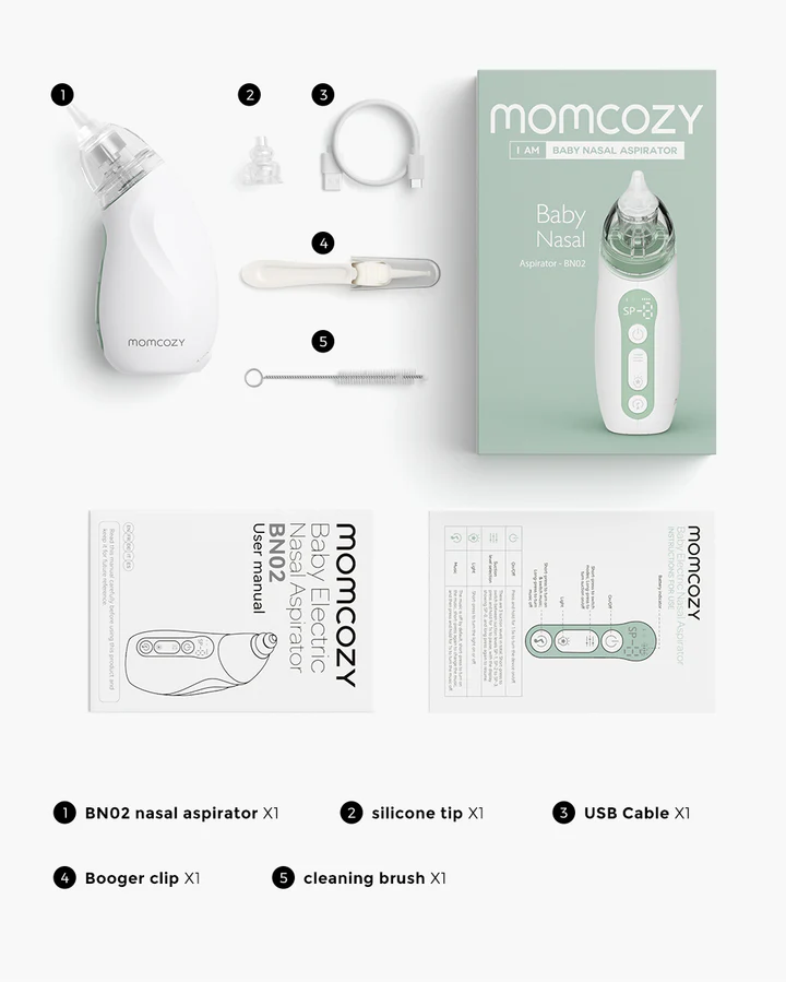 Aspirador Nasal Eléctrico para Bebés y Niños - Momcozy