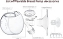 Repuesto para bomba de leche de Momcozy S9 y S12