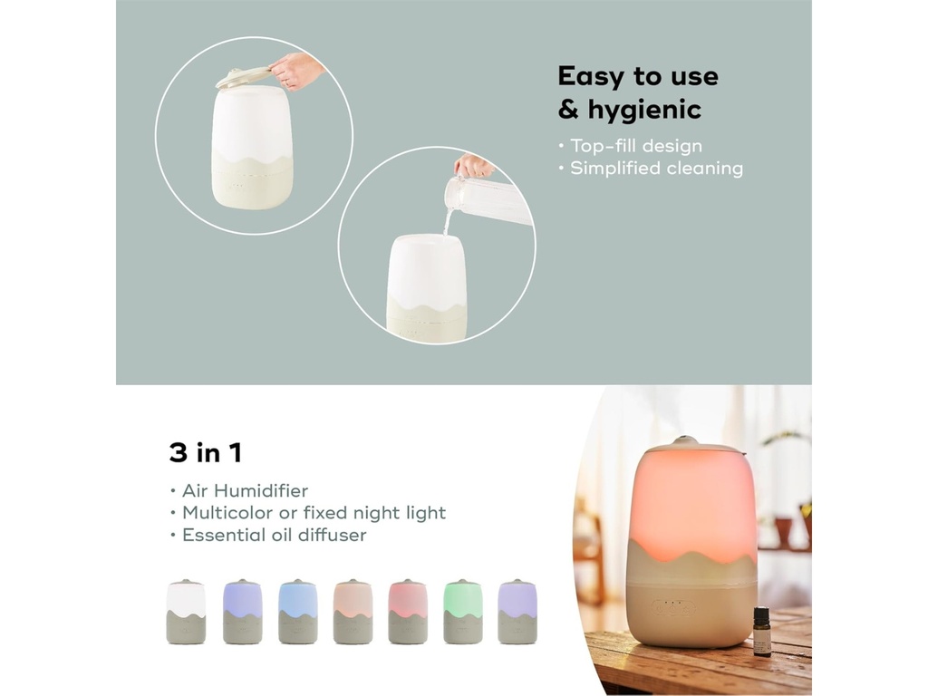 Humidificador 3 en 1 para bebé - Babymoov Wave