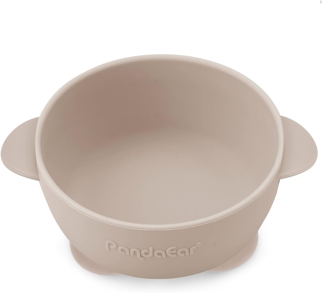 Set de 3 Tazones de Silicona con Succión + 3 Cucharas para Bebé