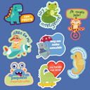Pack de 15 Stickers Vinil Waterproof Sticker Pop