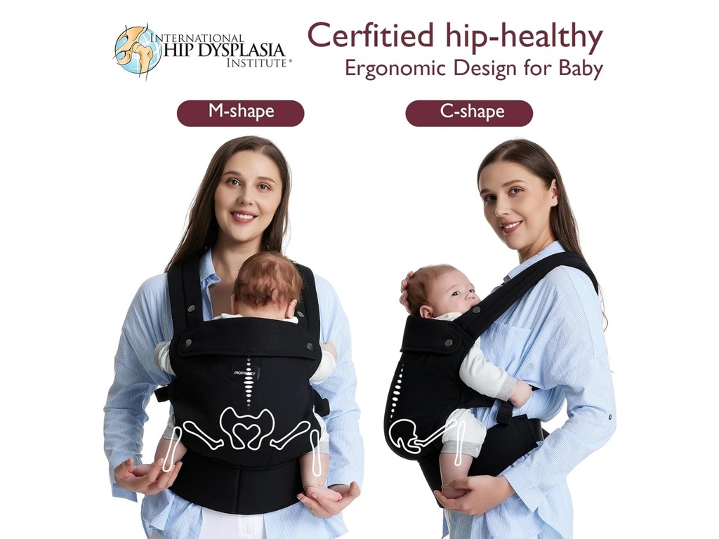 Portabebés de Algodón con soporte lumbar - Momcozy