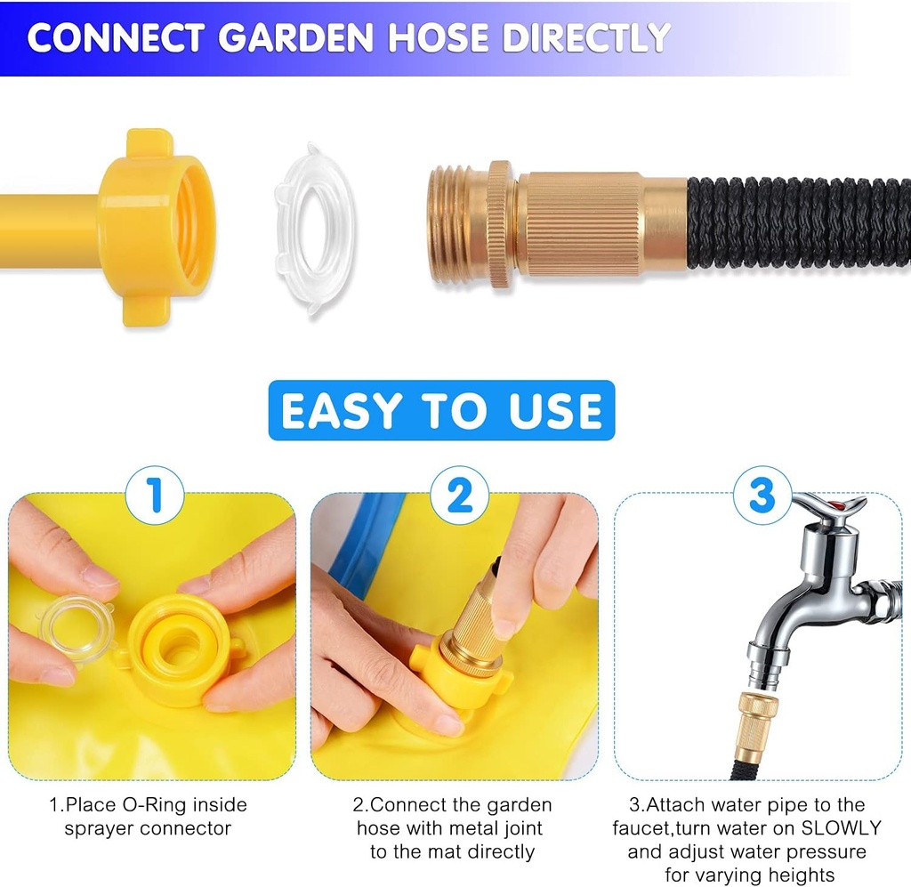 Piscina con aspersor Hitop