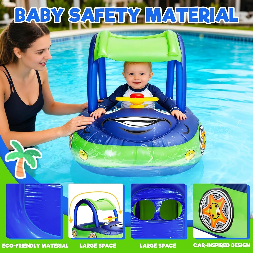 Flotador Inflable para Bebé con Toldo (6 a 36 meses)