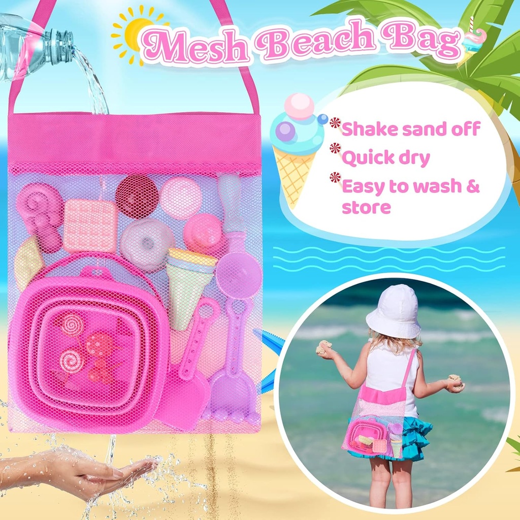 Set de Juguetes de Playa Plegables para Niña (19 Piezas)