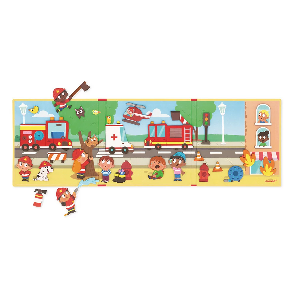 Libro Magnético de Bomberos - Janod