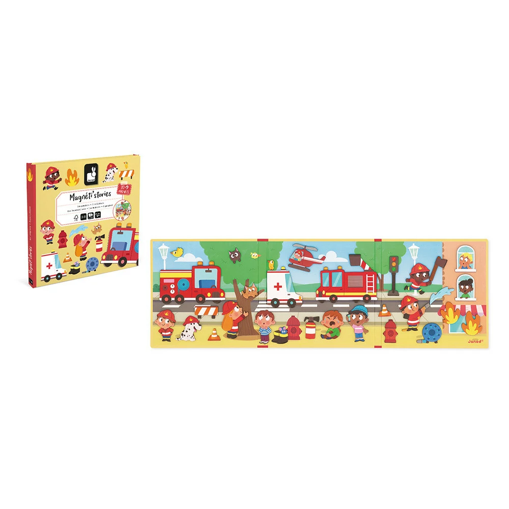 Libro Magnético de Bomberos - Janod