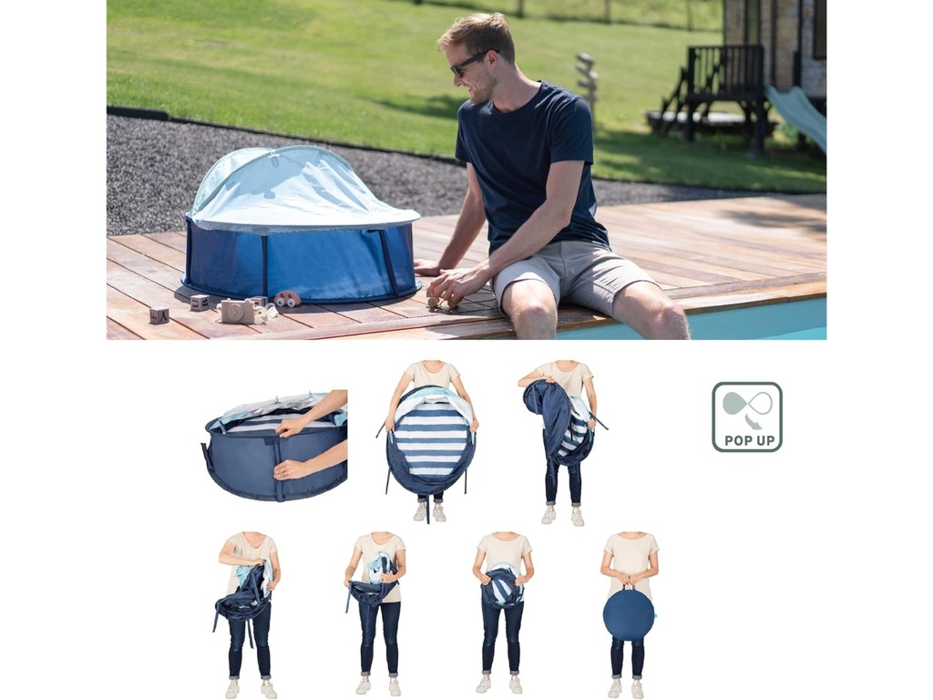 Carpa Pop-Up con Protección Solar para Bebé UPF 50+ - Babymoov