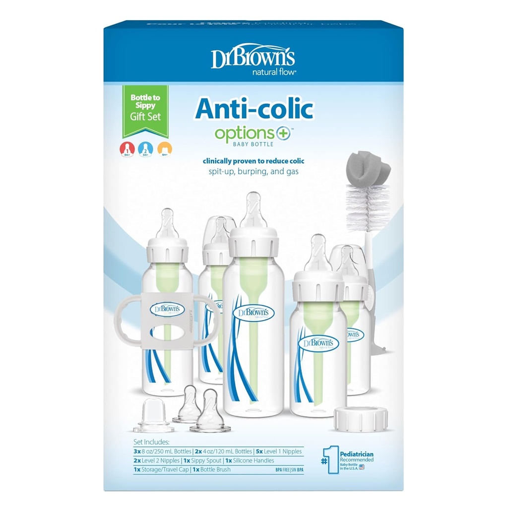 Set de Alimentación Pequeño Anticólicos Options+ (0m+) - Dr. Browns