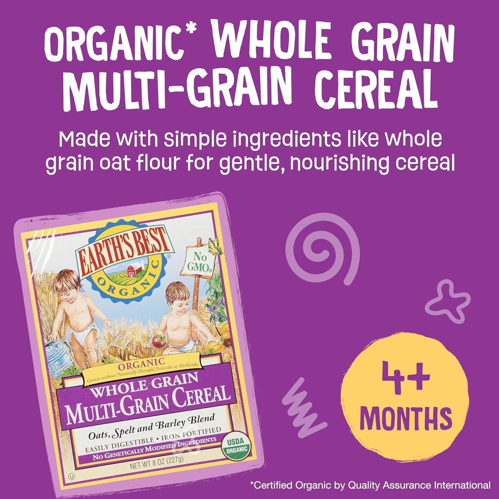 Cereal orgánico multigrano - Earth's Best 