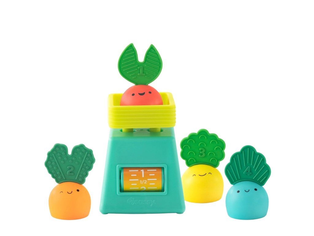 Pesa con Verduras Sensoriales - Sassy Toys
